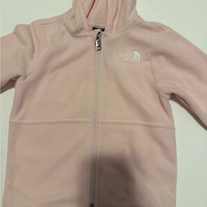 The North Face Kids Light Pink Fleece Hoodie